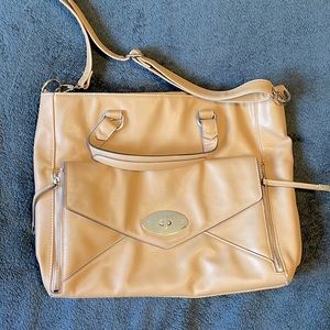 Butter colored shoulder or handbag